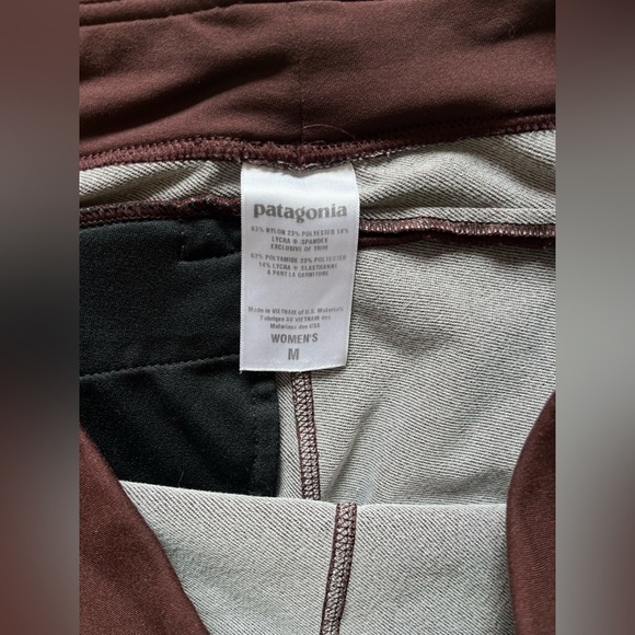 Patagonia Cool Wear Flare Refective Leggings Sz M Purple Wide Leg Athletic wear - Picture 2 of 12